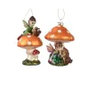 Elf on Glass Mushroom cm. 11