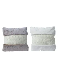 Almofada com Decoração de Malha cm. 45x45