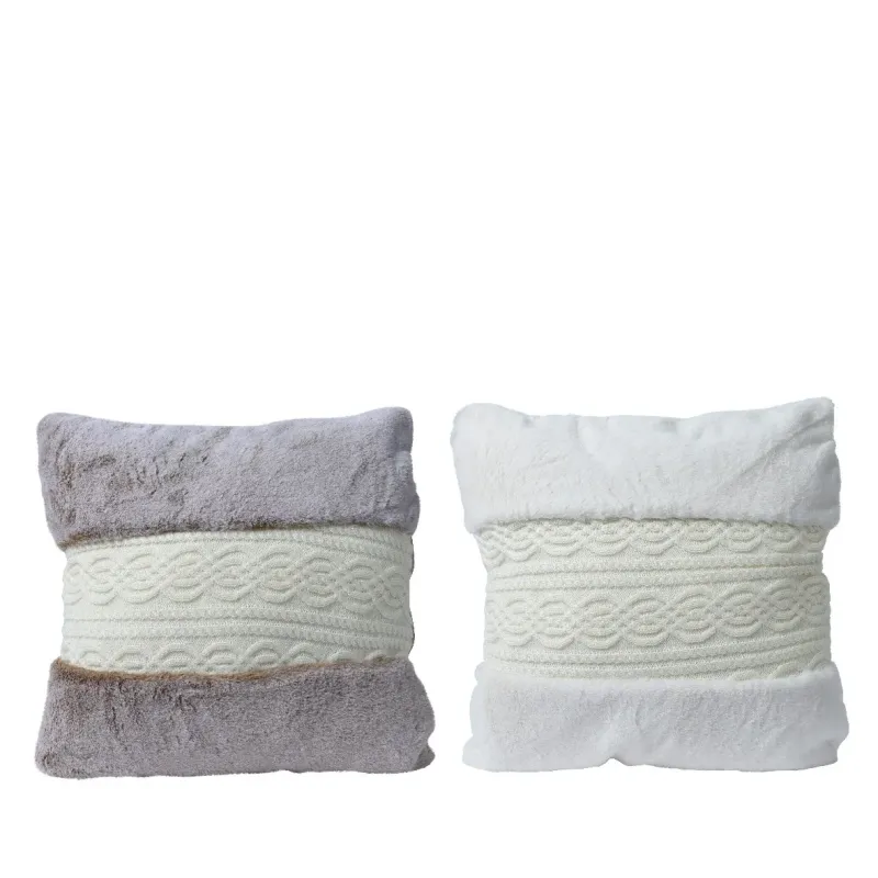 Coussin avec Décoration Tricotée cm. 45x45