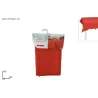 Rote Tischdecke in Leinenoptik in drei Größen