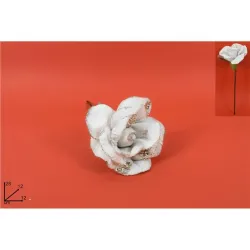 Łodyga White Rose z brokatem w dwóch rozmiarach