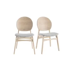 Juego de 2 sillas de madera