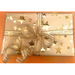 Arkusz papieru upominkowego Kraft Metal Różne wzory cm.70x100