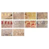 Foglio di Carta Regalo Kraft Metal Fantasie Assortite cm.70x100