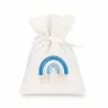 12 Bags with Rainbow cm 10x14 light blue