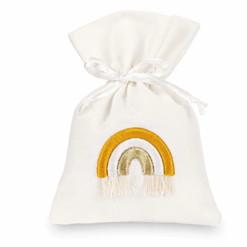 12 Bags with Rainbow cm 10x14 ochre