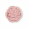 24 Wax Stickers with Flower diameter 3.5 cm in three colors