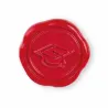 24 Graduation Wax Stickers with Red Touch dm.35 mm