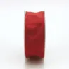 Cored iridescent fabric ribbon