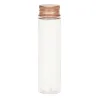 12 Transparent PET Tubes with Silver and Copper Cap cm.12