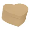 Srdcová krabička cm 9,5x7,5x6,5 h červená a přírodní, ideální pro romantické dárkové krabičky, svatby a Valentýna
