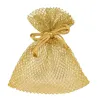 10 Bustine Rhombus Oro cm 12x9 per 50°Anniversario di Nozze