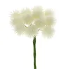 48 flocked pom pom flowers in four colors