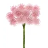48 flocked pom pom flowers in four colors