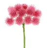 48 flocked pom pom flowers in four colors