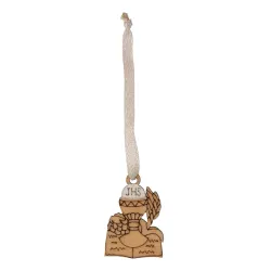 20 Communion Wooden Pendants with Chalice and Bible