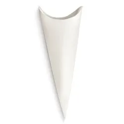 10 cones para arroz e amêndoas açucaradas de fibra branca