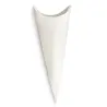 10 Cones for Rice and Sugared Almonds White Fiber