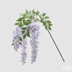 Falling Wisteria Branch EDG White and Lavender in Two Sizes, ideal for decorations and fittings