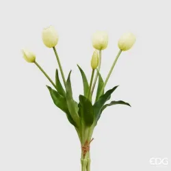 Boeket van vijf EDG Tulpen cm. 40 in verschillende kleuren, ideaal voor decoraties, composities en fittingen