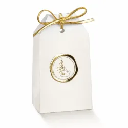 Gold Hot Stamping Confirmation Sugared Candy Pouches with Hole