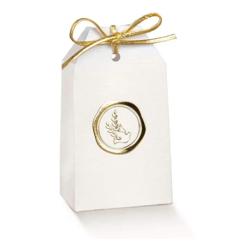 Gouden Hot Stamping Bevestiging Gesuikerd Snoep Zakjes met Gat