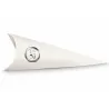 10 Hot Stamped Silver Wedding Cones