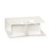 10 Book-Shaped Boxes for White Fiber Sugared Almonds and Favors in Various Sizes