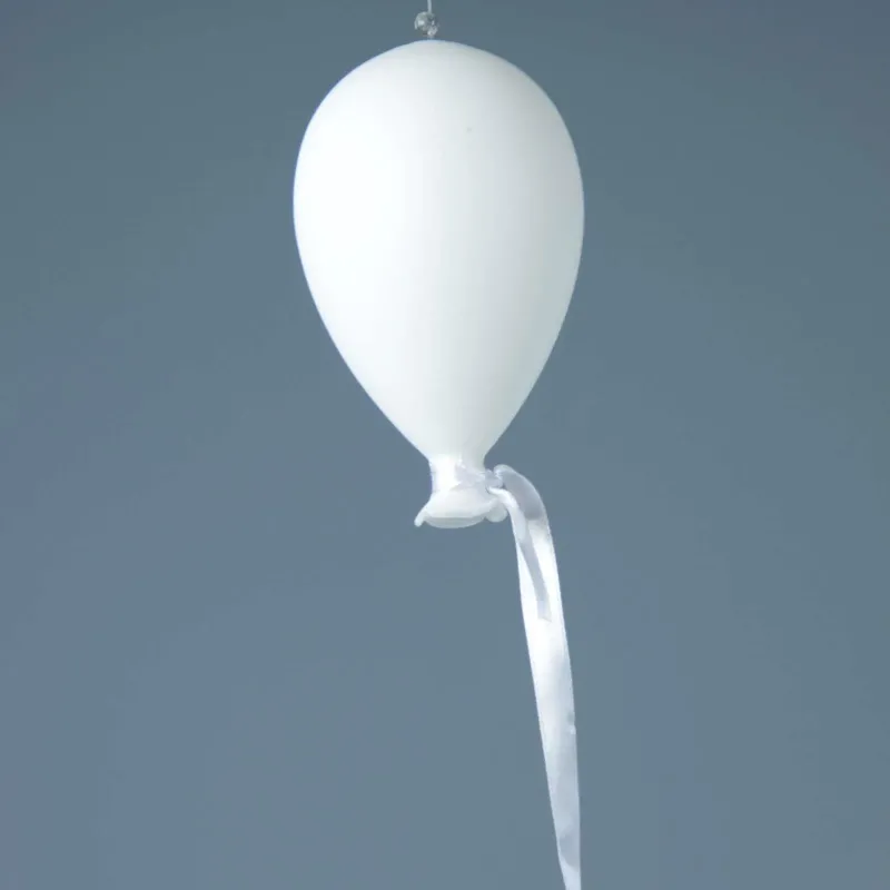 Balão de Vidro Branco cm.13 h