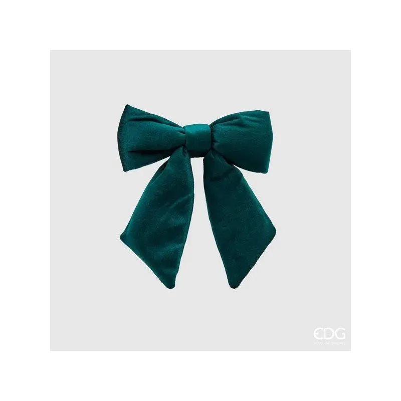 Dark Green Velvet Bow cm.22x26 EDG
