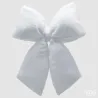 White Velvet Bow for Decorations and Decorations in Three Sizes EDG