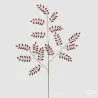 Red Jewel Fern Branch with 15 Sprigs of Gems cm.80 EDG for Vases and Decorations