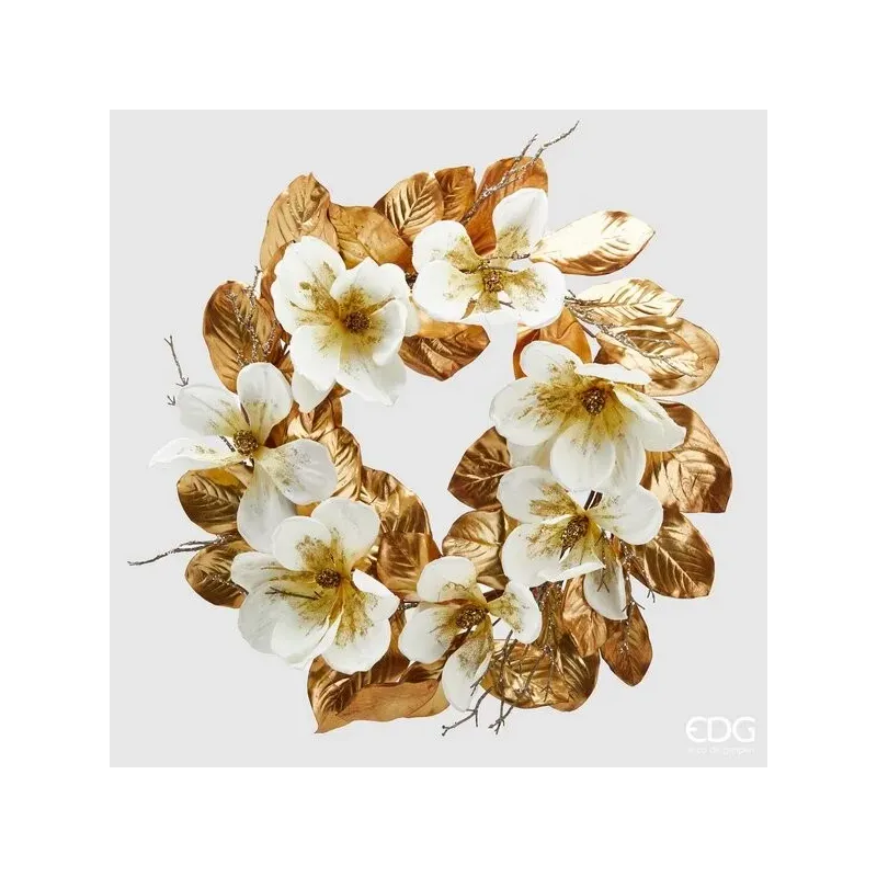 Magnolia Shine Krona med Guld Bladdiameter Cm. 75 EDG | ChartaRè