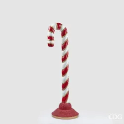 CandyCane Poly Decor z czerwoną bazą w dwóch rozmiarach EDG