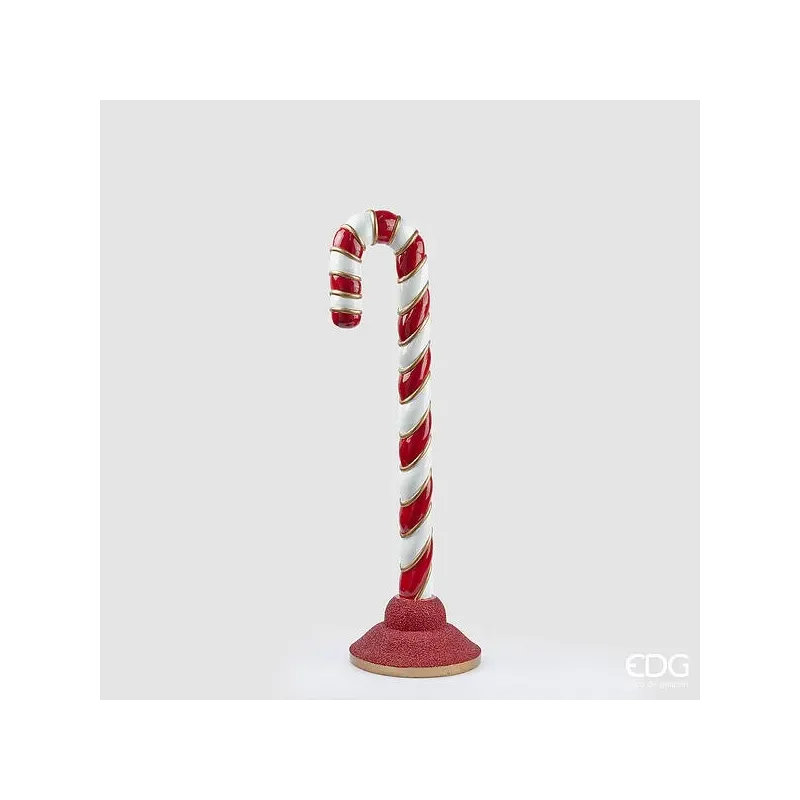 CandyCane Poly dekoráció EDG piros talppal h. 91 cm