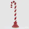 Decoro CandyCane Poly con Base Rossa in Due Misure EDG