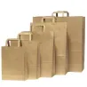 Gerecycleerde Havana papieren envelop Shopper met plat handvat in 8 maten