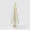 Origami Pino Cónico Decoración Cm. 37x110 h EDG blanco crema