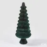 Decoración Pino Origami con Olas Cm. 44x110 h EDG verde oscuro
