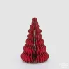 Decoro Origami Pino Rosso a Onde in Tre Misure EDG
