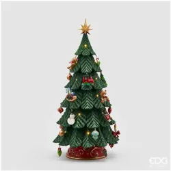 Led cm-rel díszített polifenyőfa 52 EDG