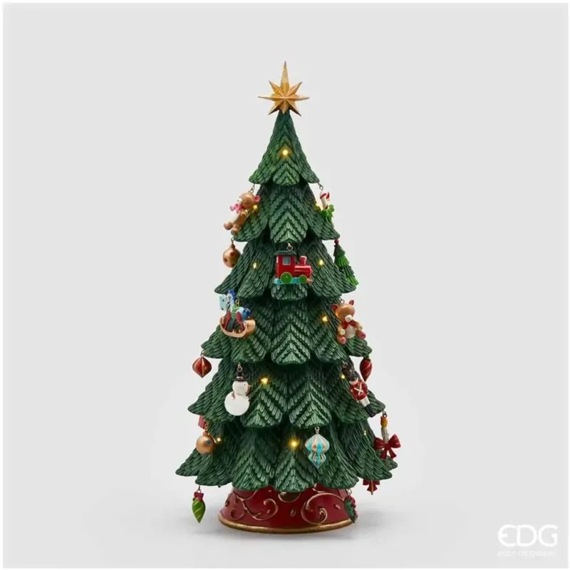 Led cm-rel díszített polifenyőfa 52 EDG