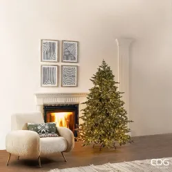 Silver Pine Tree med Mini Leds Justerbar EDG upp till 3 MT
