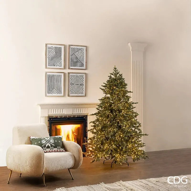 Pin argenté avec 3000 MiniLEDs Dimmable EDG cm.180