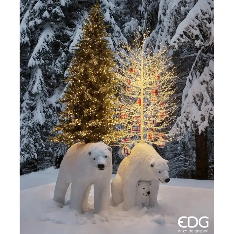 Hêtre lumineux avec LED EDG dorées/noires