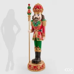 Soldado poli verde e vermelho com Led e música h.184 EDG