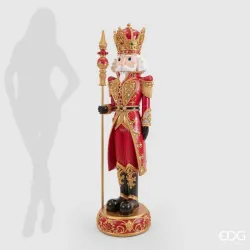 Soldado Poli Dourado e Vermelho com Led e Música h.153 EDG