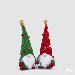 Gnome assis Décoration assortie en polyester cm.50 EDG