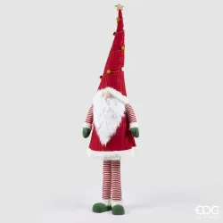 Décoration de Gnome de Danse Rouge et Vert en Polyester cm.220 EDG