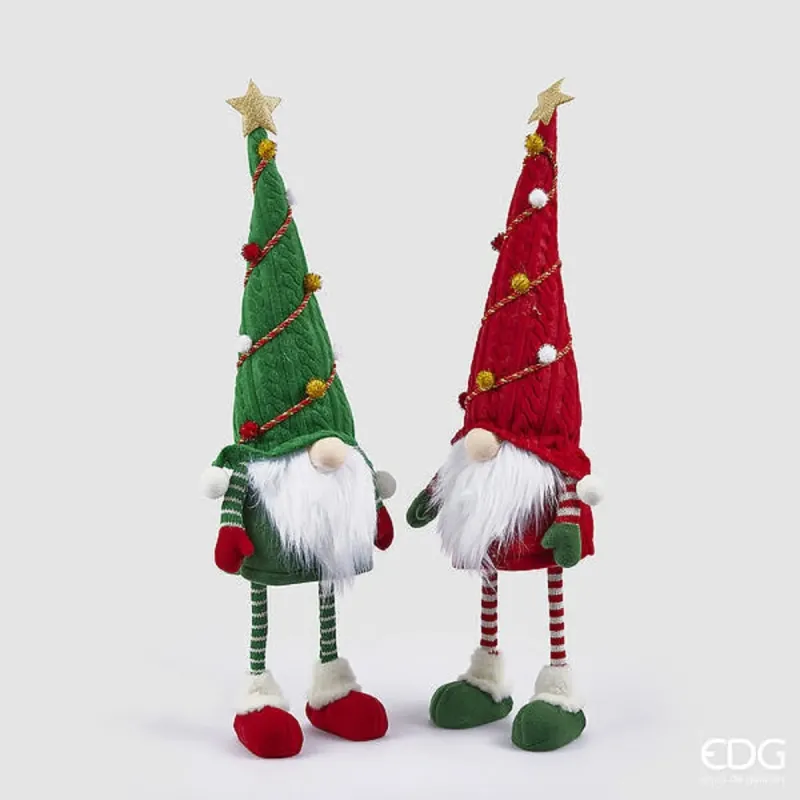 Gnome Dance geassorteerde decoratie in polyester cm.70 EDG